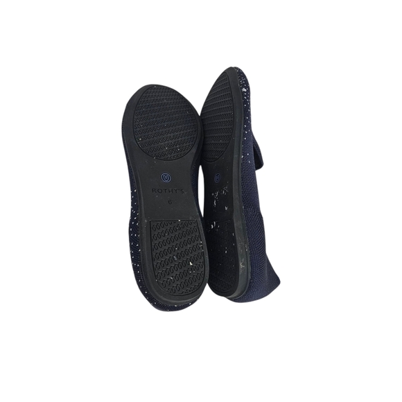 Rothy's Zodiac Aquarius Navy Blue Special Edition Loafers - Picture 9 of 12